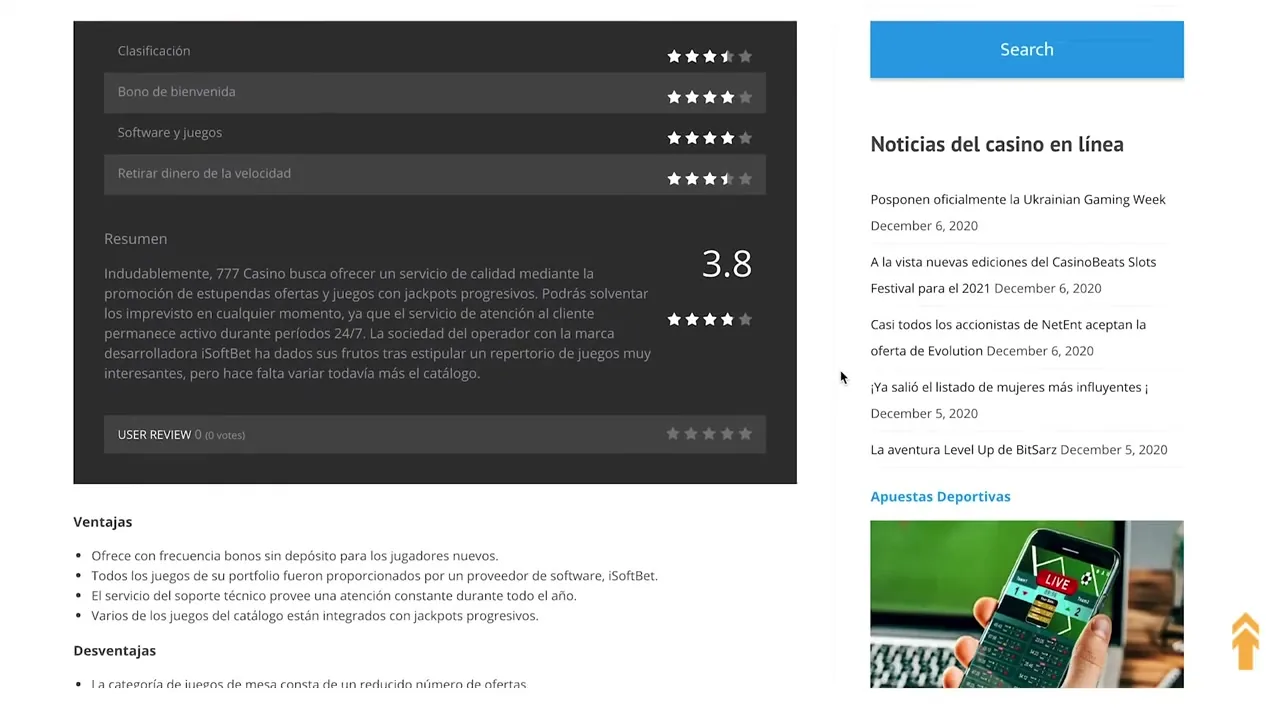 Casino777 — Casino777: reseña y opiniones