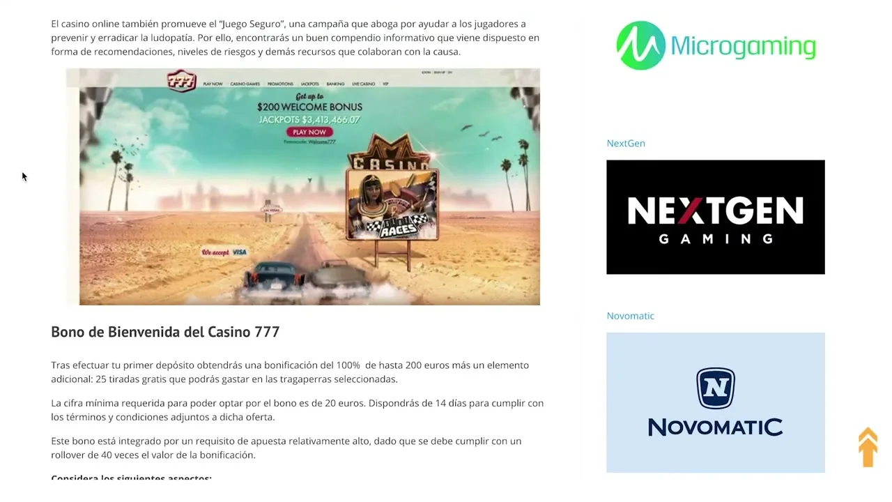 Casino777 — Casino777: reseña y opiniones